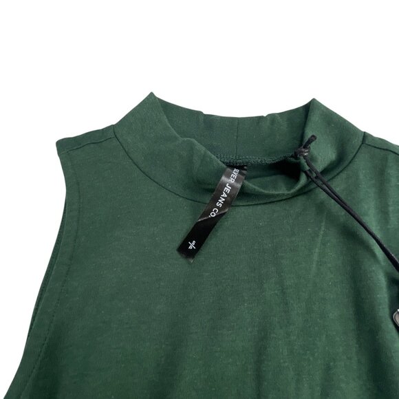 Silver Jeans Co. Dark Green Mock Neck Sleeveless Tank Top Size S NWT - Picture 3 of 7